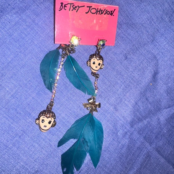 Monkey Earrings Betsey Johnson - Picture 1 of 9